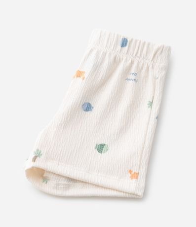 Conjunto Infantil en Anarruga con Estampa Fondo del Mar - Talle 0 a 18 Meses 10