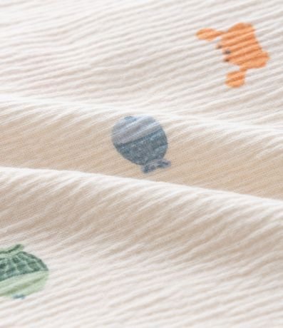 Conjunto Infantil en Anarruga con Estampa Fondo del Mar - Talle 0 a 18 Meses 7