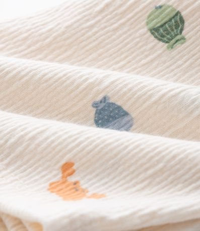 Conjunto Infantil en Anarruga con Estampa Fondo del Mar - Talle 0 a 18 Meses 8