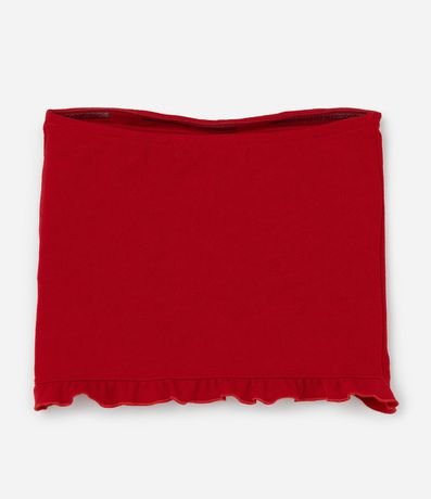 Blusa Infantil Sin breteles Texturizada con Bajo Ondulado - Talle 5 a 14 años 2