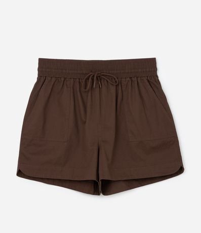 Short Comfy en Sarga con Cintura Elástica Curve & Plus Size 5