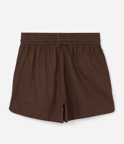 Short Comfy en Sarga con Cintura Elástica Curve & Plus Size 6