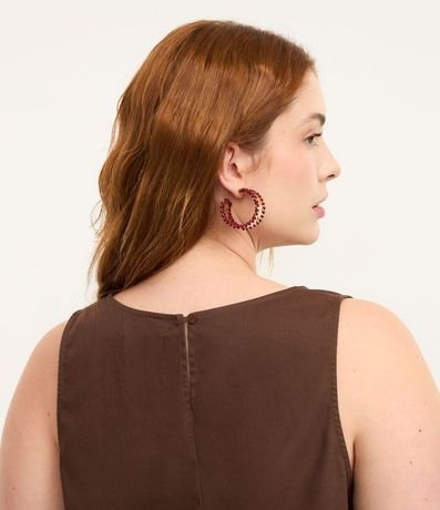 Blusa sin Manga en Sarga Curve & Plus Size 4