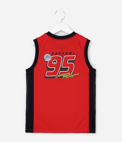 Musculosa Infantil de Baloncesto en Microfibra con Estampa Coches - Talle 3 a 8 años 3