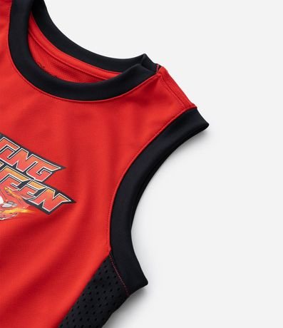 Musculosa Infantil de Baloncesto en Microfibra con Estampa Coches - Talle 3 a 8 años 8