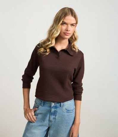 Blusa Polo en Interlock