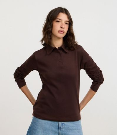 Blusa Polo en Interlock