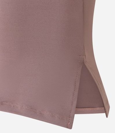 Blusa en Microfibra Sin Breteles con Fenda Lateral 5