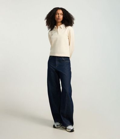 Suéter en Algodón con Cuello Polo 2