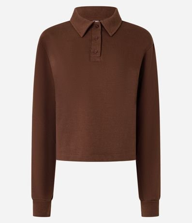 Suéter en Algodón con Cuello Polo 5