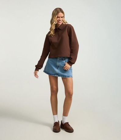 Suéter en Algodón con Cuello Polo 2