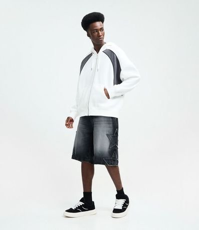 Saco en Algodón con Recortes Contrastantes 2