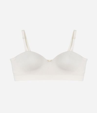 Soutien Sin Breteles con Copa en Poliamida Texturizada Seamless