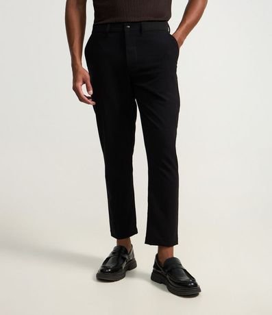 Pantalón Slim con Cintura Elástica Sastrería 2