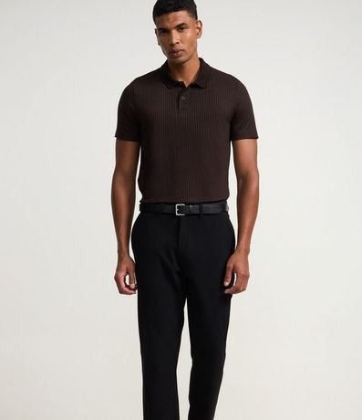 Pantalón Slim con Cintura Elástica Sastrería 4