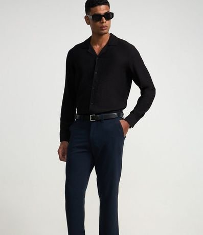 Pantalón Slim con Cintura Elástica Sastrería 4