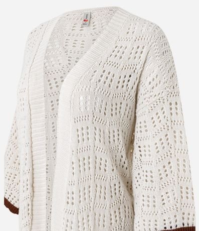 Kimono en Punto con Bajo Contrastante 2