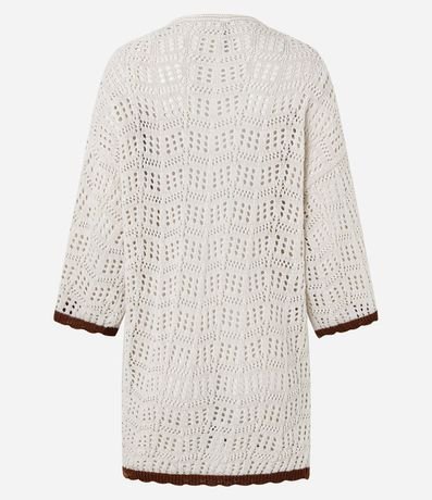 Kimono en Punto con Bajo Contrastante 3