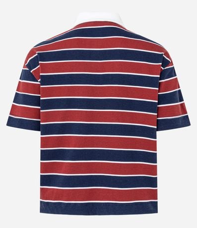 Blusa Polo en Algodón con Estampa de Rayas 6