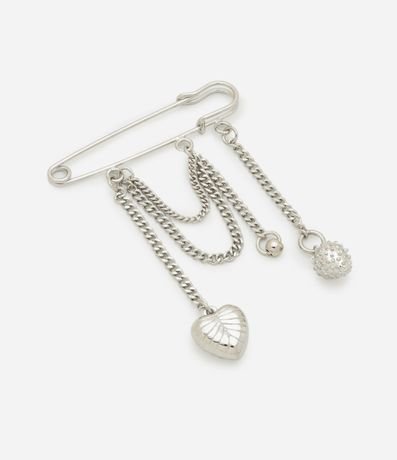 Broche de Metal Tipo Alfiler con Cadenas 2