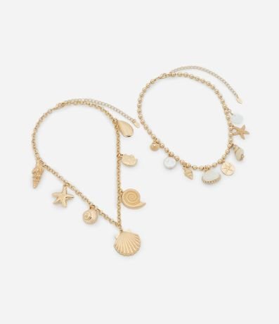 Collar Capas con Colgantes Fondo del Mar 2