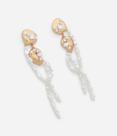 Maxi Caravana con Colgante de Caracola y Cadenas Perladas