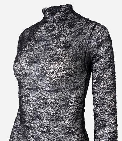 Body en Encaje Texturizada con Cuello 8