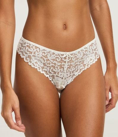 Bombacha Bikini Hilo con Poliamida Encaje 2