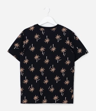 Remera Infantil Regular con Estampa de Palmeras - Talle 5 a 14 años 2