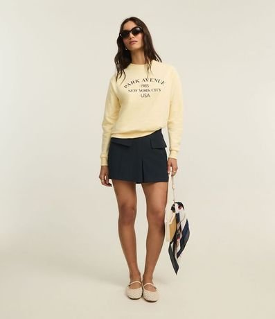 Saco en Algodón con Lettering Park Avenue 2