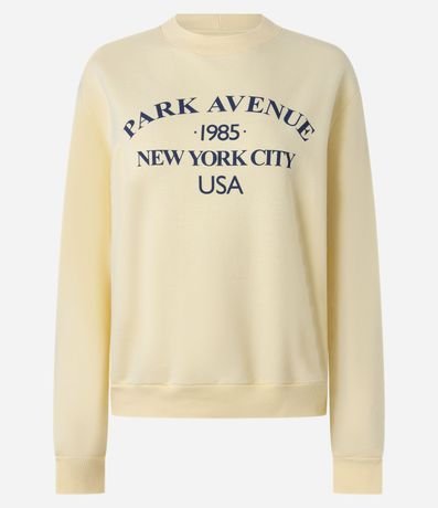 Saco en Algodón con Lettering Park Avenue 5