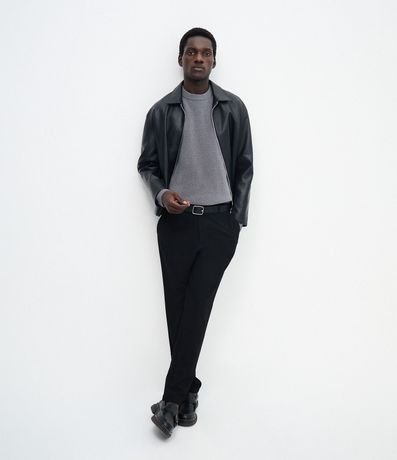 Pantalón Slim con Cintura Elástica y Bolsillos