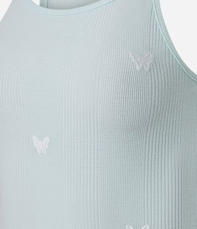 Pijama Short Doll en Rib con Mariposas 5