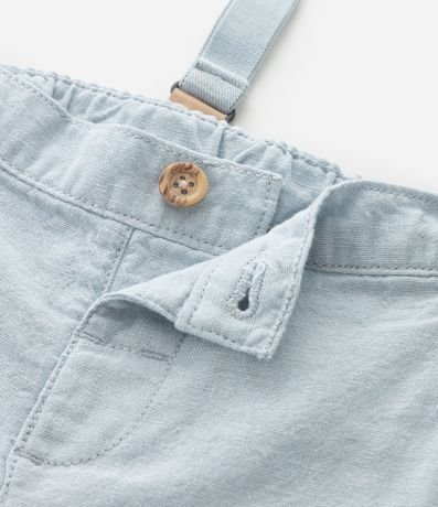 Bermuda Infantil en Lino con Suspensório Desmontable – Talle 0 a 18 Meses 5