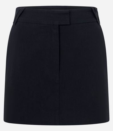 Short Pollera en Bengalina con Cintura Ajustada 5