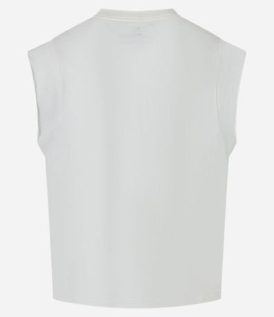 Musculosa Diferenciada en Algodón con Estampa Lettering Energy Racing 8