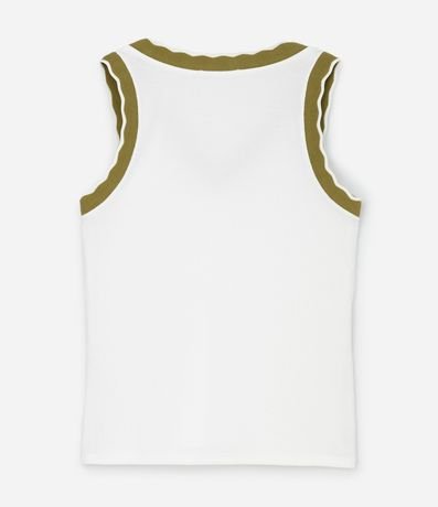 Blusa Musculosa en Ribana con Cuello V en Retilínea Curve & Plus Size 6