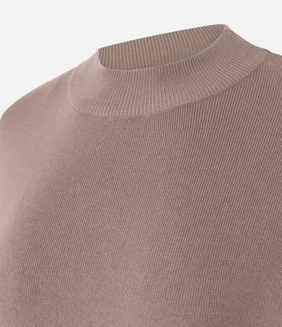 Blusa en Punto con Sisa Deslocada y Manga Amplia 2