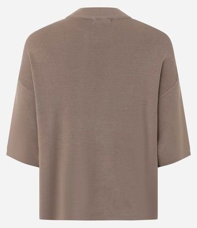 Blusa en Punto con Sisa Deslocada y Manga Amplia 3