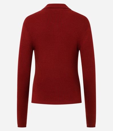 Blusa Regular con Manga larga y Cuello Polo 3