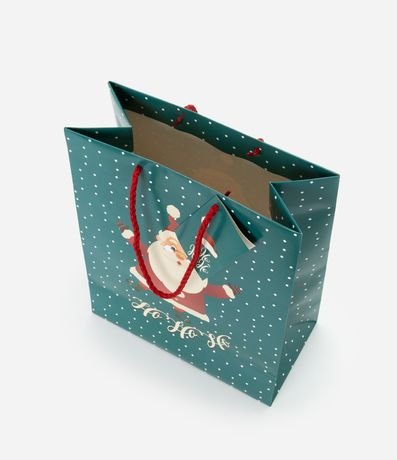 Embalaje de Regalo Mediana con Estampa Navideña Santa Claus 3