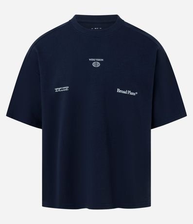 Remera Oversized en Algodón con Estampa Frente y Espalda Broad Plans 5