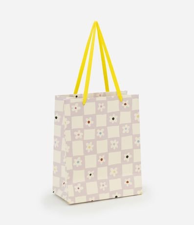 Bolsa de Regalo Pequeña con Estampa de Margaritas