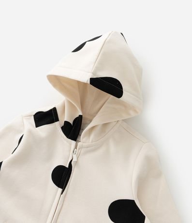 Campera Infantil en Algodón con Capucha y Estampa Corazones - Talle 5 A 16 años 6