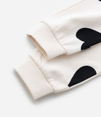 Pantalón Jogger Infantil Estampado de Corazones- Talle 5 a 16 años 5