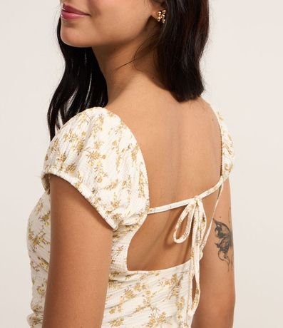 Vestido Midi en Viscosa Texturizada y Estampada Liberty 4