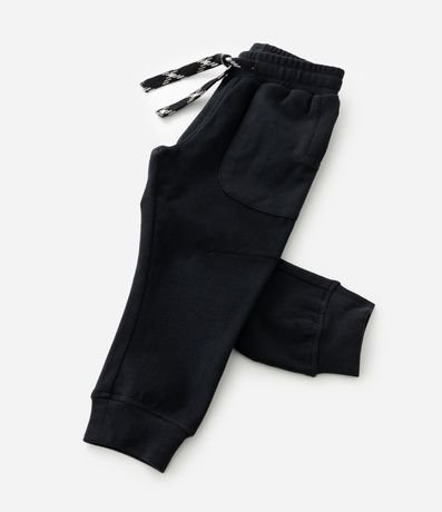 Pantalón Infantil en Felpa Liso con Cordón Ajustable - Talle 1 A 6 años 6