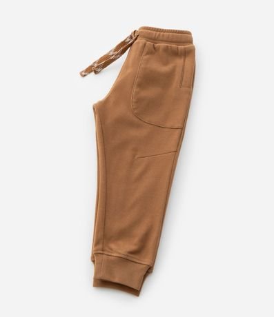 Pantalón Infantil en Felpa Liso con Cordón Ajustable - Talle 1 A 6 años 5