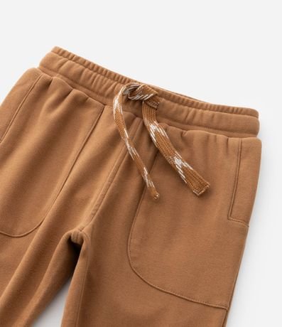 Pantalón Infantil en Felpa Liso con Cordón Ajustable - Talle 1 A 6 años 7