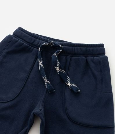 Pantalón Infantil en Felpa Liso con Cordón Ajustable - Talle 1 A 6 años 7